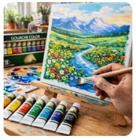 Mineral-Based Gouache Set